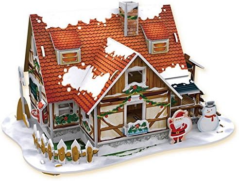 3d Jigsaw Toys Puzzle Model 2012.515.4cm Cabin Christmas Educational Paper Papercraft Home Adornment For Gift