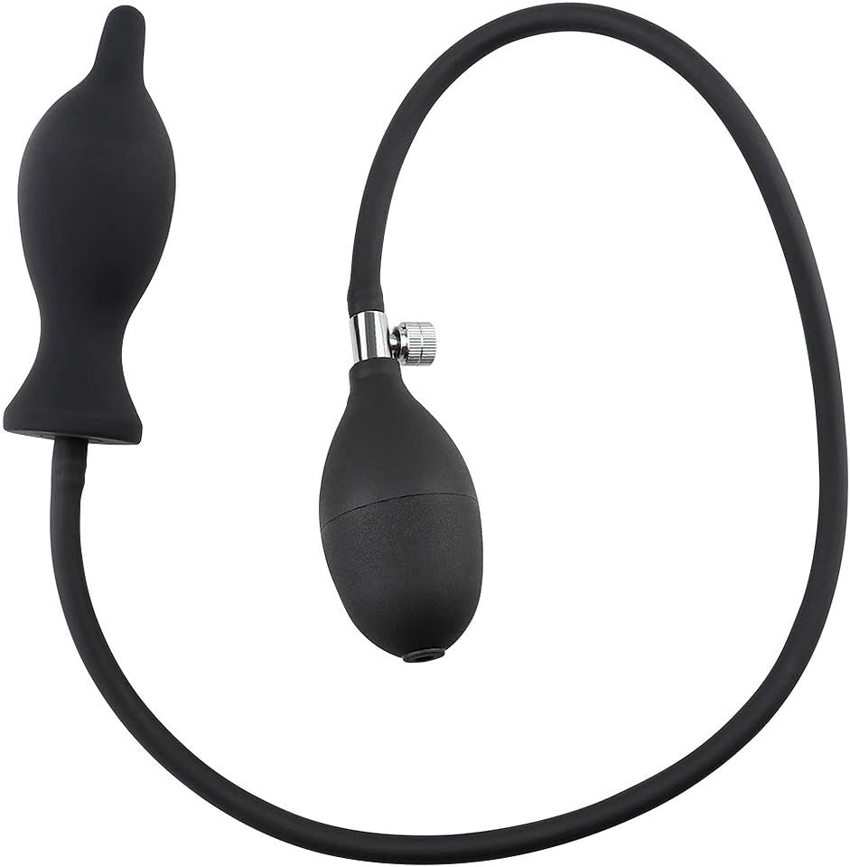 Inflatable Plug With Pump Expandable Massage Toy for Women Men, Kenrtuers
