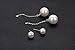 Canmiya Women's 925 Sterling Silver 10mm Perfect Circle Shell Pearls Drop Dangle Earrings