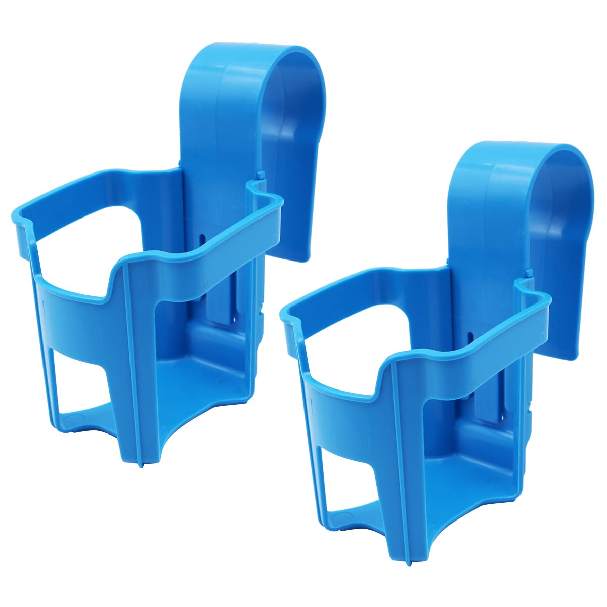 WANGCL 2PCS Poolside Cup Holder for Above Ground Pools Pool Cup Holder Pool Drink Holder Fits 2 Inch or Less Round Top Bar （Square