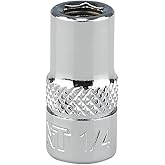 KAIFNT K301-008 1/4-inch Drive to 1/4-inch Hex Bit Holder Socket, 1/4"DR to 1/4"H Magnetic Adapter