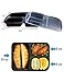 Mealcon Plastic Meal prep containers 3 Compartment, Black