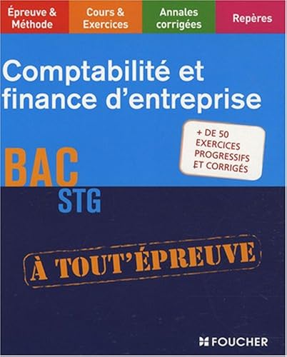 Download Comptabilité et finance d'entreprise, BAC STG PDF