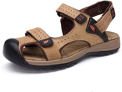 Baviue Women's Closed Toe Fashion Beach Sandles Hiking Sandals Khaki 42 10 D(M) US
