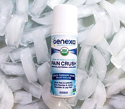 Genexa Pain Crush Roll-On: The Only Certified Organic OTC Pain Reliever. Fast Acting, Cooling Menthol Pain Relief for Back Pain, Sore Muscles & Joints, Shoulder & Leg Pain (3 oz.) - Thumbnail 3
