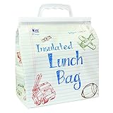 Insulated Lunch Bag as Seen on TV - Ideal Tote Bag for Carrying Lunches to School and any Food to Picnics or Beach Parties - Reusable, Durable and Food Safe - For Men, Women Or Kids (School)