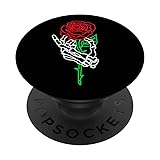 Skeleton Hand Holding Rose, Tattoo Gifts Black