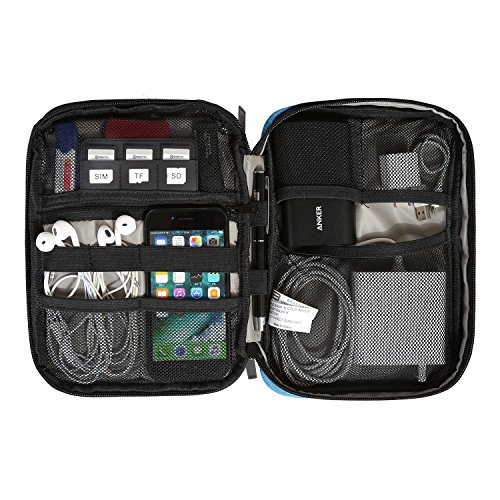 BAGSMART Electronic Organizer DoubleLayer Travel Cable Organizer