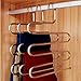 Eco life Sturdy S-Type Multi-Purpose Stainless Steel Magic Pants Hangers Closet Hangers Space Saver Storage Rack for Hanging Jeans Scarf Tie, Family Economical Storage ! (1 PCE)