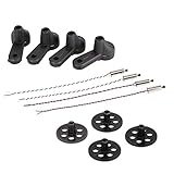 Goolsky 4pcs Main Gear 4 pcs Motor Cover and 2 Pairs 8520 Coreless CW/CCW Motor for VISUO XS809W XS809HW FPV Quadcopter