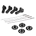 Goolsky 4pcs Main Gear 4 pcs Motor Cover and 2 Pairs 8520 Coreless CW/CCW Motor for VISUO XS809W XS809HW FPV Quadcopter
