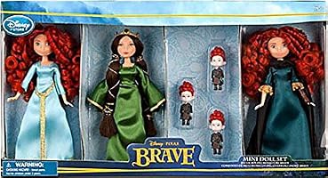 Brave Series Netflix Desire Queen ソフビ Disney / Pixar BRAVE Movie Exclusive 6 Piece Mini Doll Set 2x