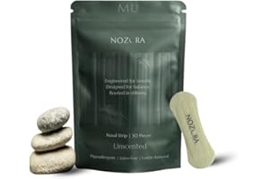 NOZORA Nasal Strips for Snoring & Improved Breathing - Unscented for Sensitive Sleep | Anti-Snoring Nose Strips, Nasal Strip for Men & Women