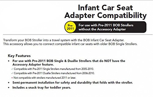 pre 2011 bob car seat adapter