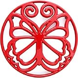 The Pioneer Woman - Timeless Beauty Trivet- Red Enameled Cast Iron