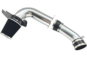 OBUYTO 3-Inch Cold Air Intake Kit with Heat Shield + Filter Compatible for Ford Mustang 3.8L V6 Engine 1999-2004 Automatic and Manual Transmission (Black)