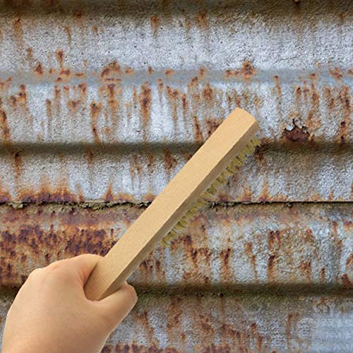 Copper Wire Brush 20×6 Row Natural Beech Handle, Ideal for Cleaning or