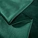 MERNETTE New Year/Christmas Decorations Velvet Soft Decorative Square Throw Pillow Cover Cushion Covers Pillowcase, Home Decor for Party/Xmas 20x20 Inch/50x50 cm, Dark Green, Set of 2