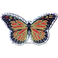 Artistic Chinese Creations Screen Magnets - Butterfly (Pair) Butterfly Decorative Screen Refrigerator Magnet, 5.5" Orange
