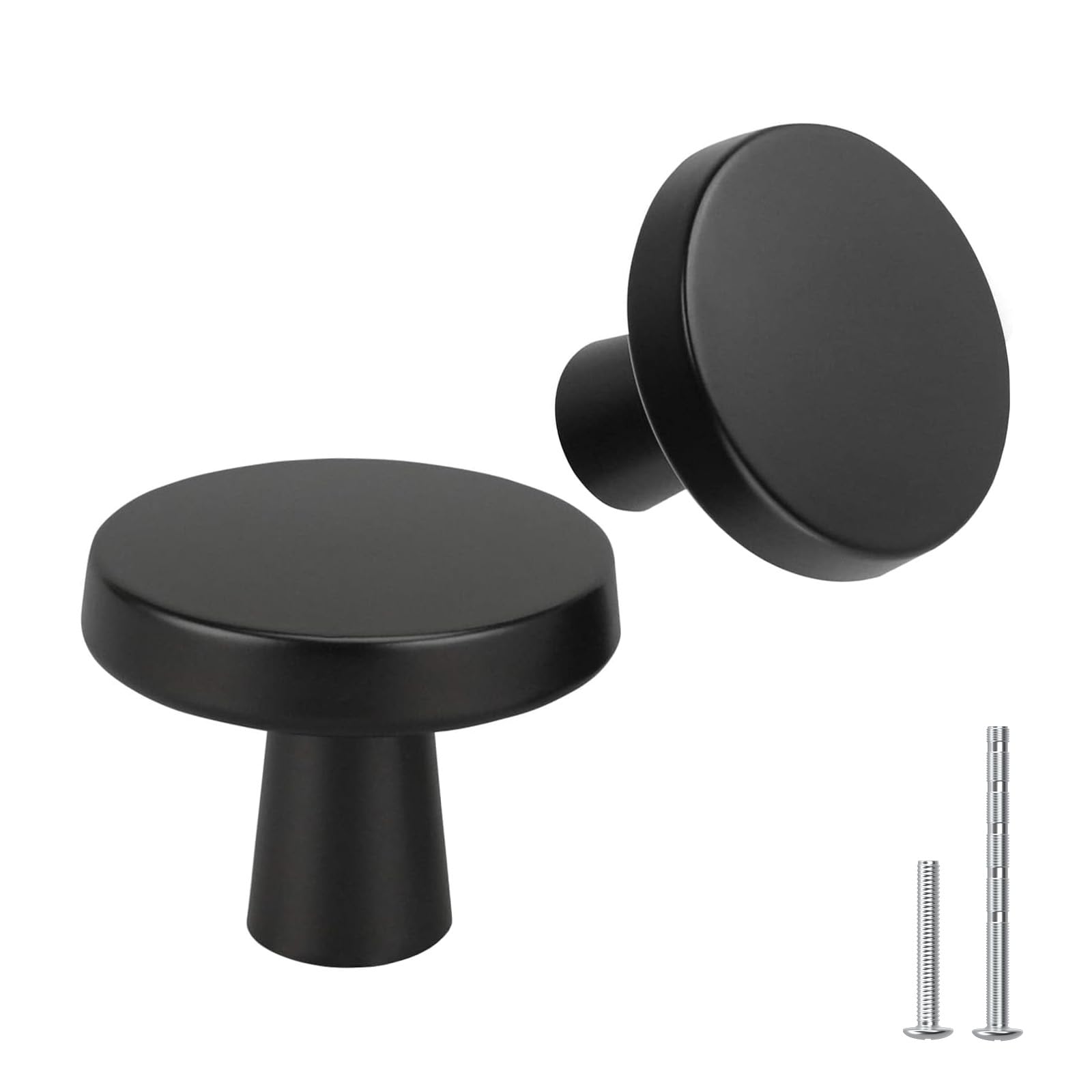 Photo 1 of goldenwarm Kitchen Cabinet Knobs Drawer Knobs Black Dresser Knobs - 10 Pack Black Cabinet Knobs for Dresser Drawers, Mushroom