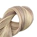 Full Shine Halo Hair Soft And Silky Hair Real Remy Hair Extensions Color 4 Medium Brown 18 Inch Fish Line Invisible Hair Fish Wire Hidden 80g Per Pack