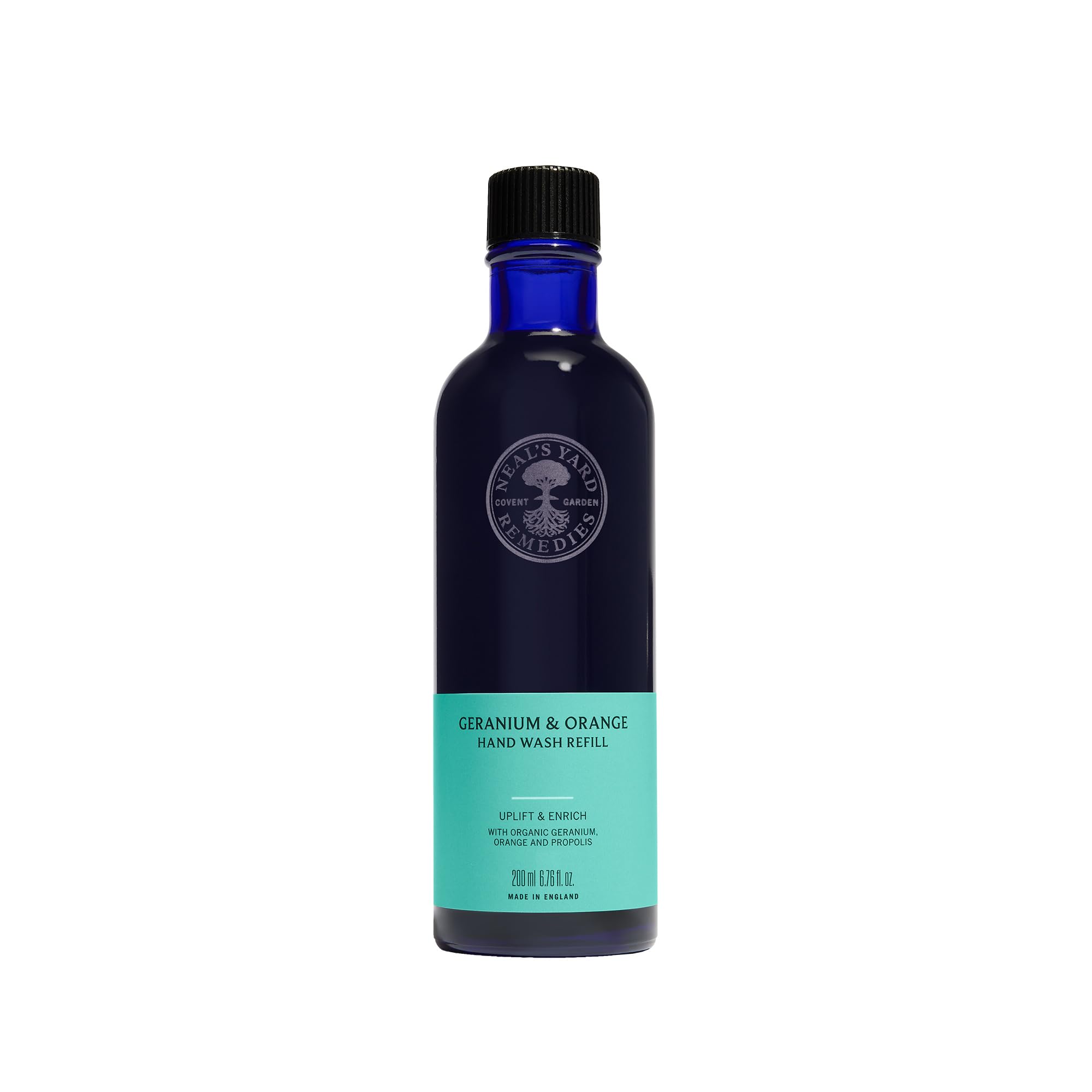 Neal's Yard Remedies Geranium & Orange Hand Wash – No Pump | Organic Hand Wash with Essential Oils | Vegan Hand Wash Made with Organic Ingredients | 200ml