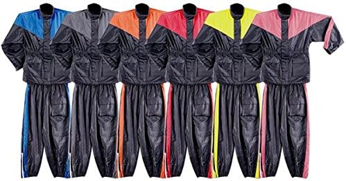Two Piece RS5001 Motorcycle Rain Gear XL Red