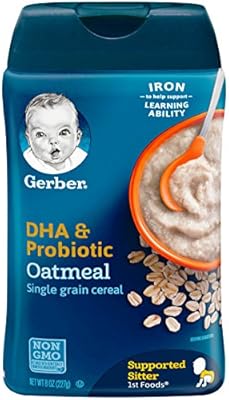 gerber dha probiotic oatmeal