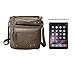 Soft Washed PU Leather Crossbody Purse Multi Pocket Vertical Bag Shoulder Satchel for Women (Taupe)