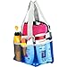 YaeloDesign Shower Caddy Portable Bathroom Mesh Tote Organizer with 7 Storage Compartments Blue