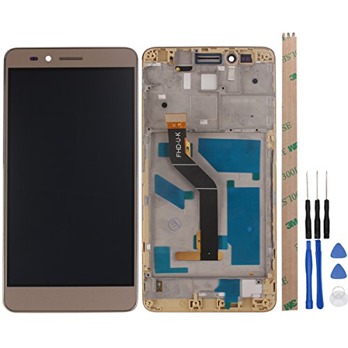 HYYT for Huawei GR5 Honor 5X Play 5X KIW-L24 AL20 AL10 L23 L22 TL00 LCD Display and Touch Screen Digitizer Glass Replacement Full Assembly with Frame (Gold)