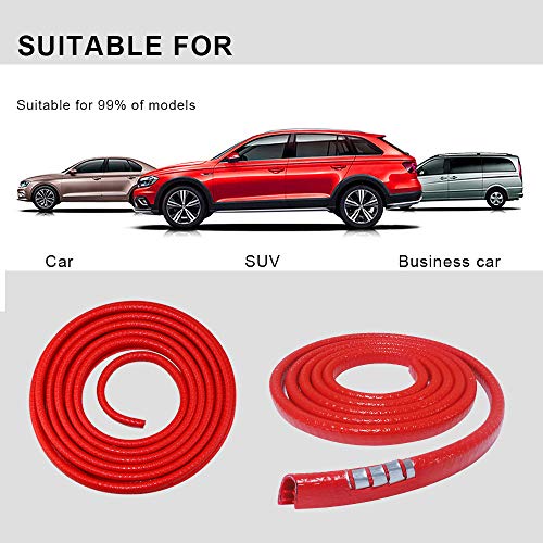 LEADTOPS Car Door Edge Guards, 16.4FT 5M U Shape Moulding Rubber Edge