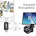 SD card reader, iPhone TF & SD Card Reader Lightning & USB 2.0 Mobile Flash Drive with Lightning Connector, Memory Expansion for iPhone / iPad / Android phones / Mac / PC (Black)