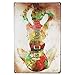Music Guitar Lady Wall Decor Retro Vintage Tin Sign 12