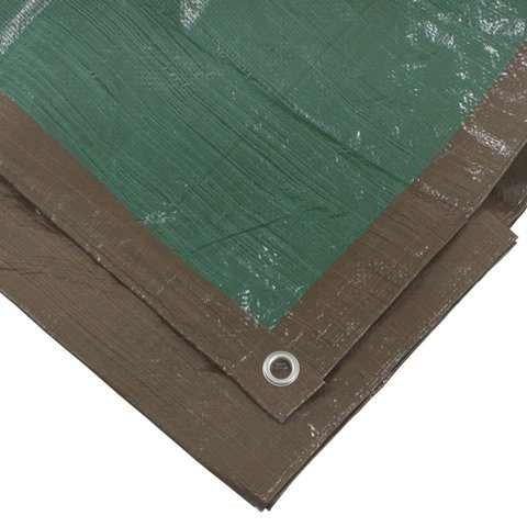 Erickson 57036 Reversible Brown/Green Mid-Grade Poly Tarp, 18' x 24', 1 Pack
