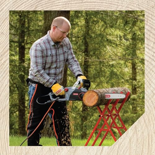 Oregon 2400W Powerful Self-Sharpening Corded Electric Chainsaw with 18-Inch (45cm) Guide Bar, Low Kickback 15 Amp Chainsaw, with Integrated Powersharp Chain, 3-Year Warranty (CS1500)