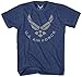 U.S. Air Force Men's Air Force Short Sleeve T-Shirt, Navy Heather, X-Large