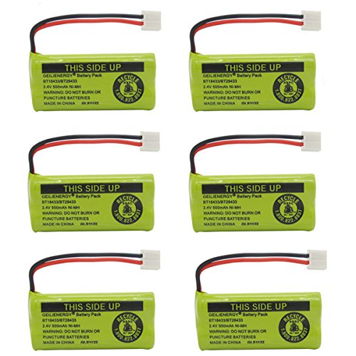 BAOBIAN 2.4V Rechargeable Cordless Phone batteries for AT&T/Lucent BT-18433 BT-184342 BT-28433 BT-284342 BT-6010 BT-8000 BT-8001 BT-8300 Empire CPH-515D CPH515D (6 pack BT18433 Batteries) - Thumbnail 5