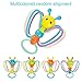Babylian Infant Toys-Baby Grasping Rattles Toys with Infant Teether, Massaging Sore Teething Gums, Infant Toys for More Than 3 Months Old Babies