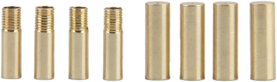 Footful Shoelace Metal Aglets Replacement Tips Screw on Decoration 4pcs