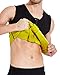 Roseate Men's Body Shaper Hot Sweat Workout Tank Top Slimming Neoprene Vest for Weight Loss Tummy Fat Burner (Black w/Zipper, Small)