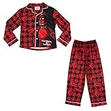 Five Nights at Freddys Boys Girls 5 Nights Pajama Set Freddy Plaid Shirt and Pants (Small - 4)