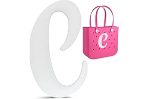 HMGES Letter Charms for Bogg Bag/Simply Southern Universal,Decorative Alphabet Insert Accessories for Bogg Rubber Beach Tote Bag,DIY Your Name Initials or Word on Your Bogg Bag-C
