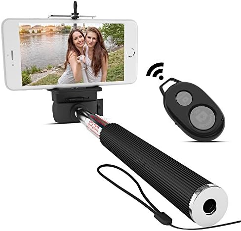 Bluetooth Selfie Stick for iPhone 6, 6 plus, 5 5s 5c, Galaxy s6 edge s5 s4, Android Smartphone - Best Extendable Wireless Selfies/Selfy Sticks(Monopod) w/ Universal Phone Mount