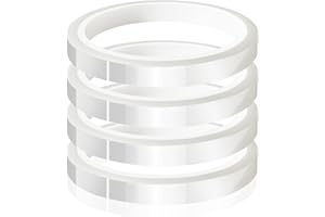 MEBMIK 4 Rolls 10mm x33m(108ft) Clear Heat Tape,Transparent High Temperature Heat Resistant Tape,Heat Transfer Tape for Heat Press and Sublimation,Heat Transfer Vinyl,No Residue