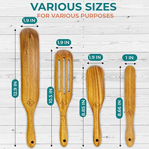 Spurtle Set, Acacia Wood Kitchen Utensils, Spurtles Kitchen Tools As