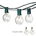 G40 Globe String Lights with 27 Clear Bulbs by Kohree - UL Listed Commercial Quality String Lights with Hanging Sockets (Warm White)