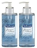 Softsoap Liquid Hand Soap Pump, Jasmine and Mint, 8 Ounce  (pack of 2)