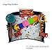 Kids Travel Tray with customizable Drawing Surface Universal Fit for Booster/Car Seat, Stroller, Pushchair/Highchair - Perfect Play & Learn Activity Snack Tray and Organizer for on the go travel