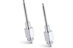 2pcs Grease Needle Nozzles Tip, Aluminum Alloy Grease Needle Dispenser for Grease Gun Injector Needle Lubricator Adapter Grea